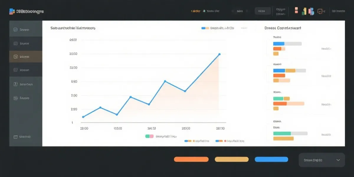 走势分布与趋势线示意图